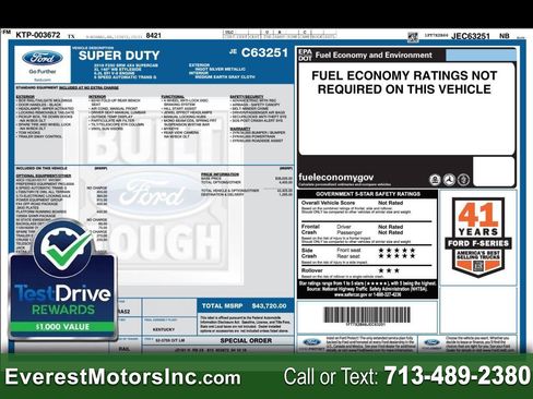 Used 2018 Ford F250 XL w/ Power Equipment Group AWD/4WD image 1
