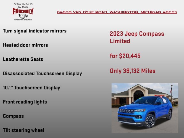 Used 2023 Jeep Compass Limited AWD/4WD image 30
