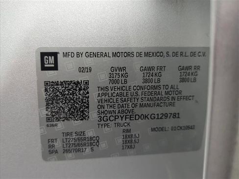 Used 2019 Chevrolet Silverado 1500 LT Trail Boss w/ Convenience Package image 24