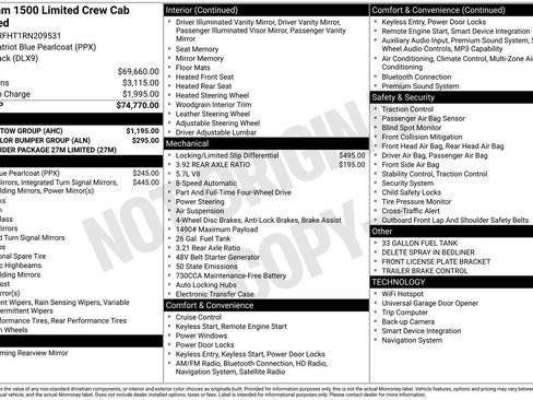Certified 2024 RAM 1500 Limited w/ Trailer Tow Group AWD/4WD image 33