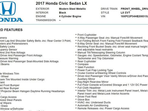 Used 2017 Honda Civic LX image 19