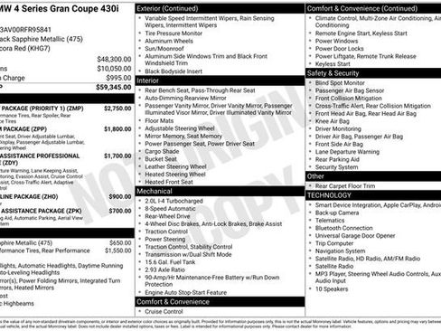 Used 2024 BMW 430i Gran Coupe w/ M Sport Package (Priority 1) RWD image 1