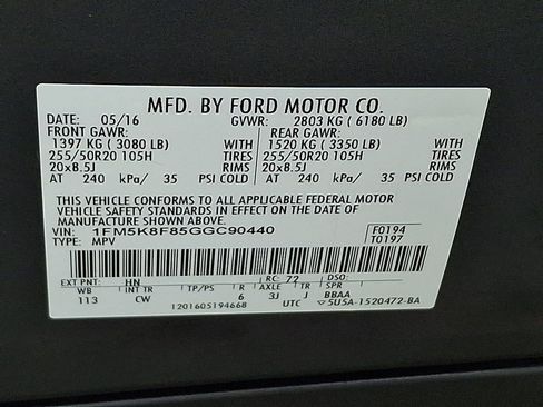 Used 2016 Ford Explorer Limited AWD/4WD image 27