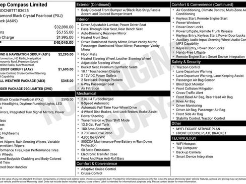 New 2026 Jeep Compass Limited w/ Sun, Sound & Navigation Group image 6