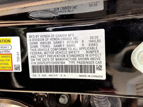 Used 2025 Honda Civic Sport image 32