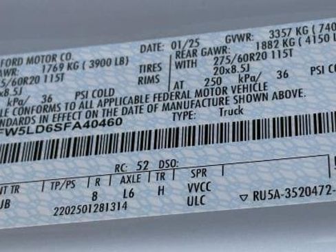 New 2025 Ford F150 Lariat w/ Equipment Group 502A High image 30