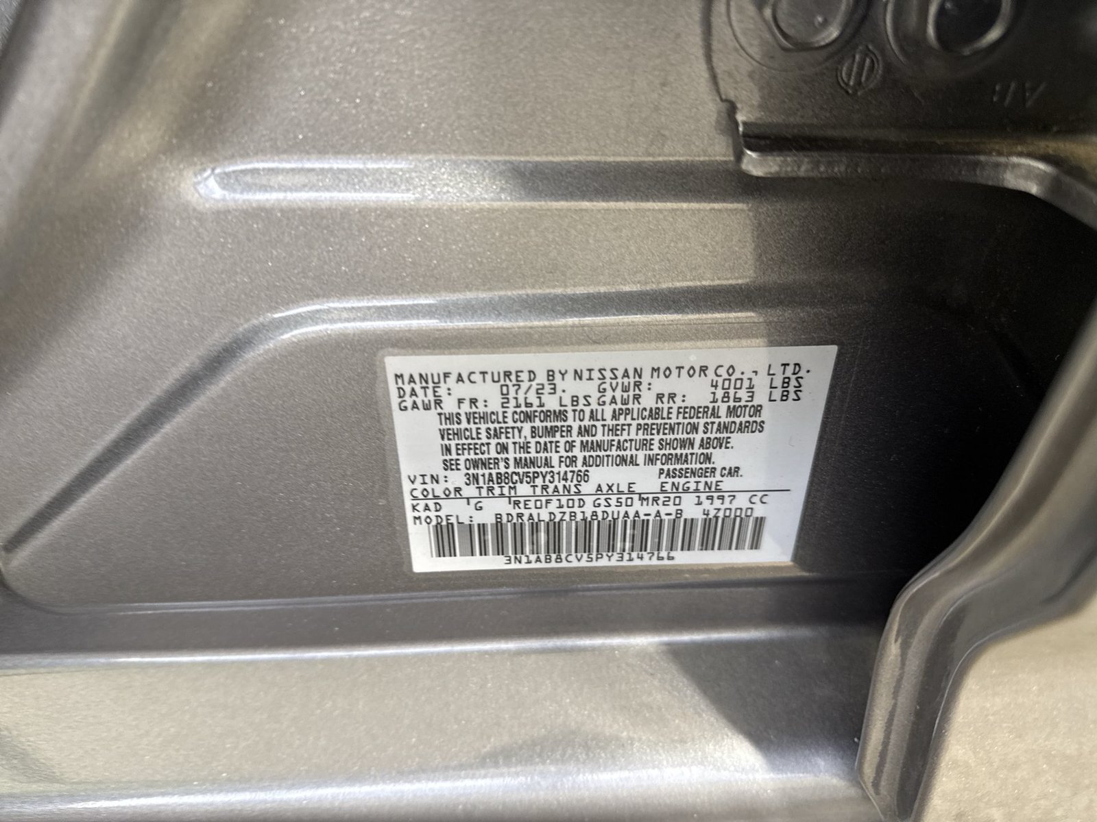 Certified 2023 Nissan Sentra SV w/ All-Weather Package FWD image 38