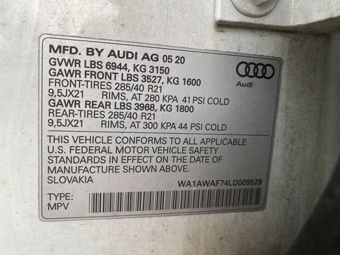 Used 2020 Audi SQ7 Premium Plus w/ S Executive Package image 34