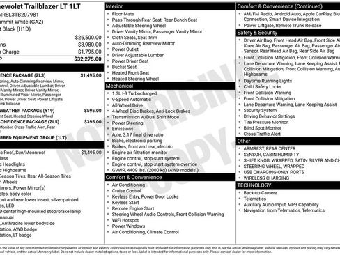 New 2026 Chevrolet TrailBlazer LT w/ Convenience Package AWD/4WD image 3