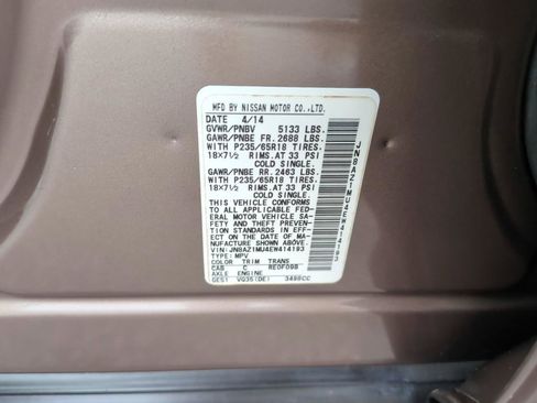 Used 2014 Nissan Murano SL FWD image 22