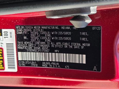 Certified 2023 Toyota Sienna Platinum FWD image 23