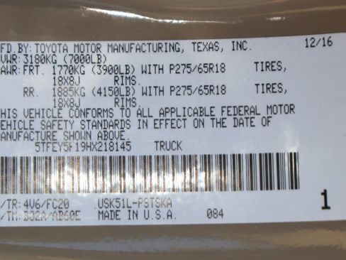 Used 2017 Toyota Tundra SR5 w/ SR5 Upgrade Package RWD image 48