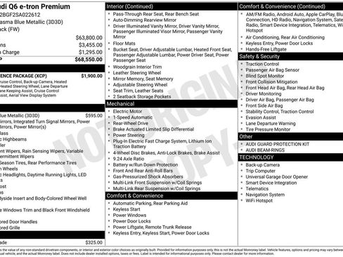 Used 2025 Audi Q6 e-tron Premium w/ Convenience Package image 32