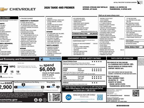 New 2026 Chevrolet Tahoe Premier image 4