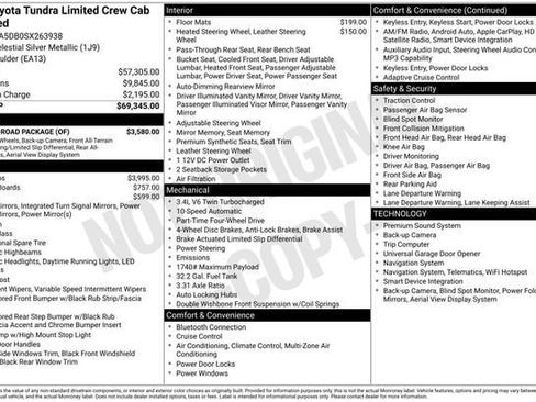 Used 2025 Toyota Tundra Limited w/ TRD Off-Road Package AWD/4WD image 32