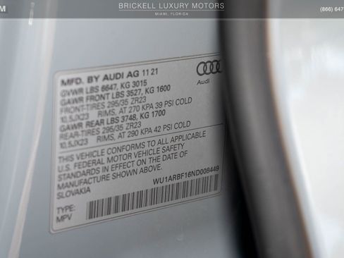 Used 2022 Audi RS Q8 4.0T w/ Black Optic Package image 41