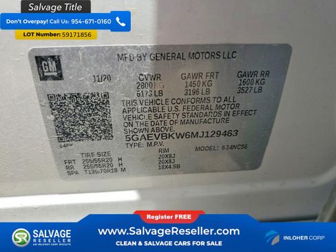 Used 2021 Buick Enclave Premium w/ Sun and Sites Package AWD/4WD image 17