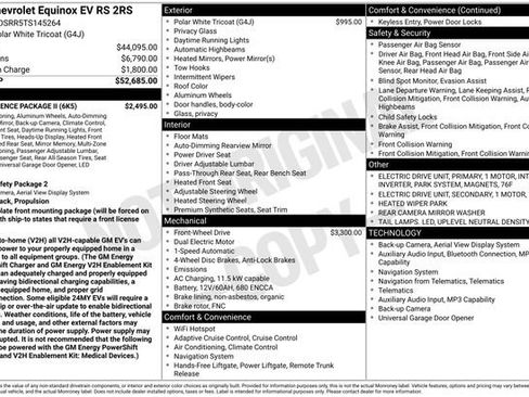 Used 2026 Chevrolet Equinox EV RS w/ Convenience Package II AWD/4WD image 4