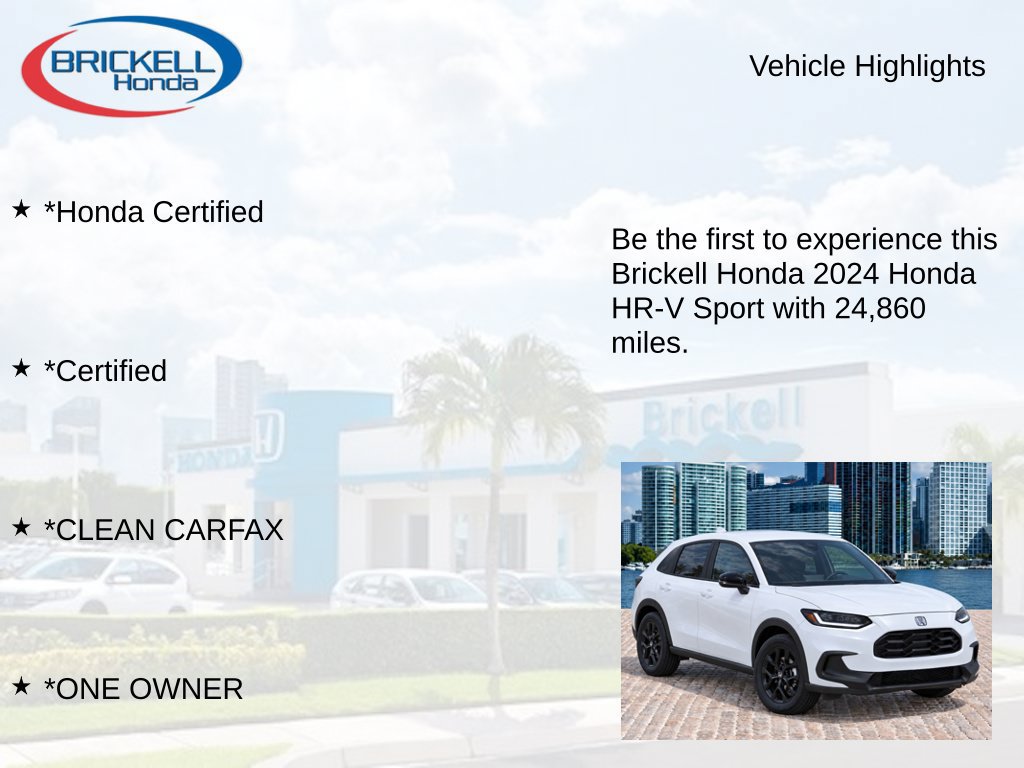 Used 2024 Honda HR-V Sport image 9