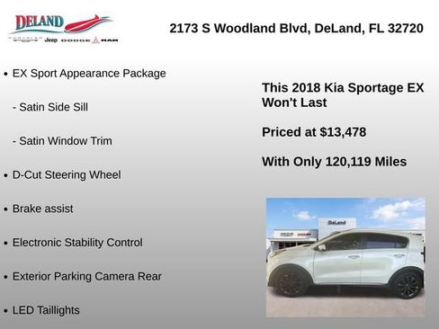 Used 2018 Kia Sportage EX w/ EX Sport Appearance Package FWD image 3