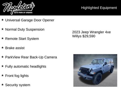 Used 2023 Jeep Wrangler Unlimited w/ Cold Weather Group image 7
