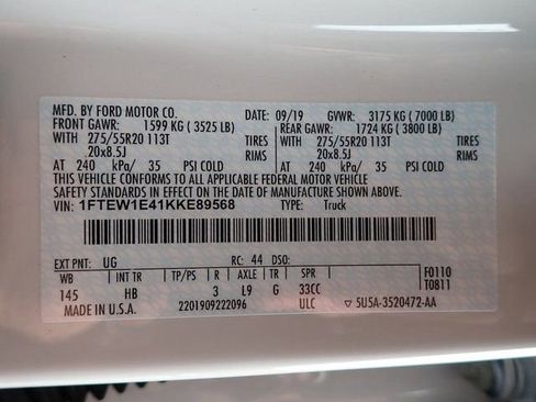 Used 2019 Ford F150 Lariat w/ Equipment Group 502A Luxury AWD/4WD image 14