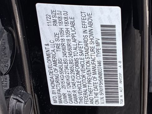 Certified 2022 Honda Pilot EX-L image 39