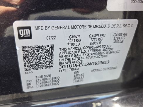 Used 2022 GMC Sierra 1500 AT4X AWD/4WD image 20
