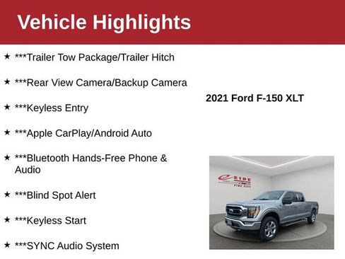 Used 2021 Ford F150 XLT w/ Equipment Group 302A High image 3