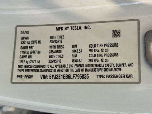 Used 2020 Tesla Model 3 Long Range AWD/4WD image 13