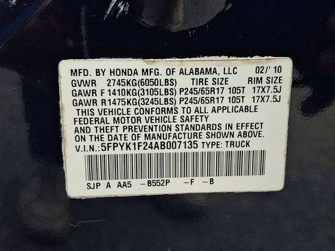 Used 2010 Honda Ridgeline RT image 26