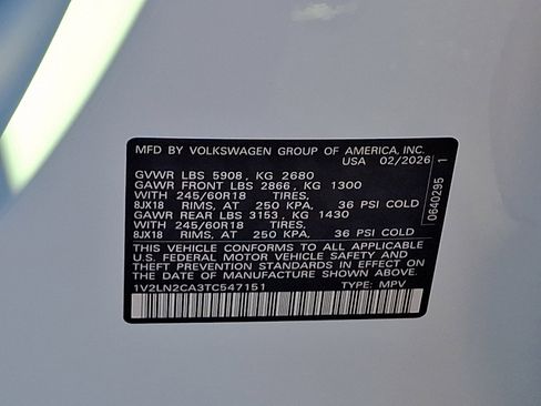 New 2026 Volkswagen Atlas SE AWD/4WD image 18
