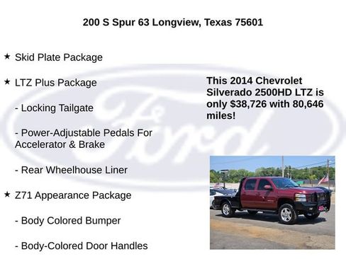 Used 2014 Chevrolet Silverado 2500 LTZ w/ LTZ Plus Package AWD/4WD image 5