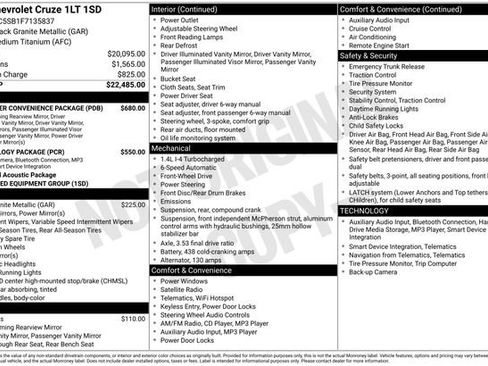 Used 2015 Chevrolet Cruze LT image 15