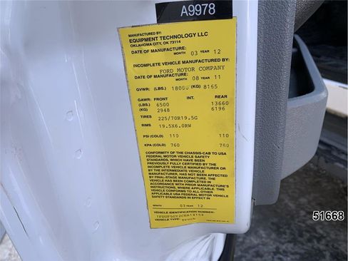 Used 2012 Ford F550 Regular Cab w/ PWR Equipment Group image 16