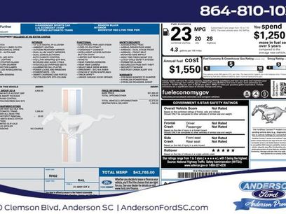 Used 2022 Ford Mustang Premium w/ Equipment Group 201A
