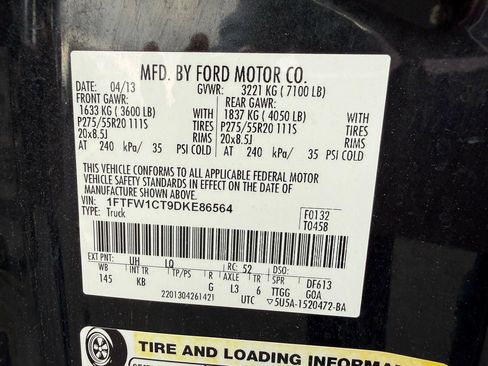 Used 2013 Ford F150 King Ranch w/ King Ranch Luxury Pkg image 43