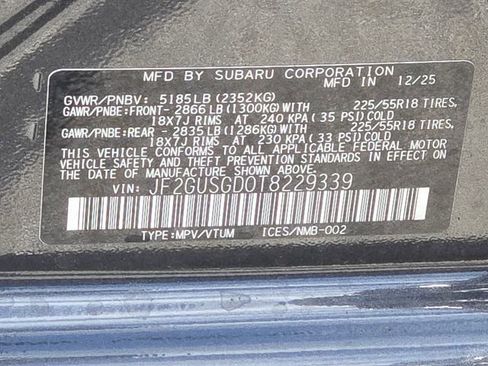 New 2026 Subaru Crosstrek 2.5i Sport image 24