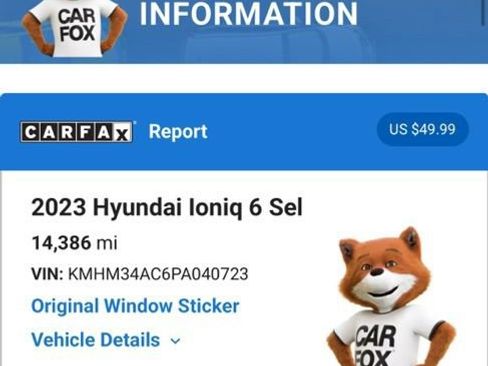 Used 2023 Hyundai Ioniq 6 SEL w/ Cargo Package AWD/4WD image 6