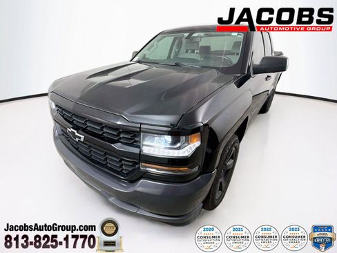 Used 2018 Chevrolet Silverado 1500 W/T w/ Black Out Edition RWD image 1