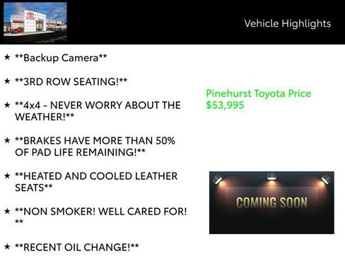 Used 2020 Toyota Sequoia TRD Pro w/ Carpet Mat Package (TMS) image 4