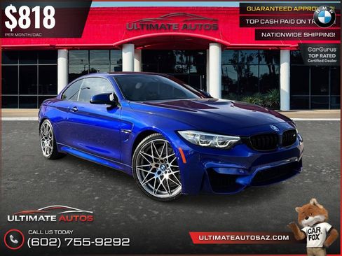 Used 2020 BMW M4 Convertible w/ Competition Package RWD image 1