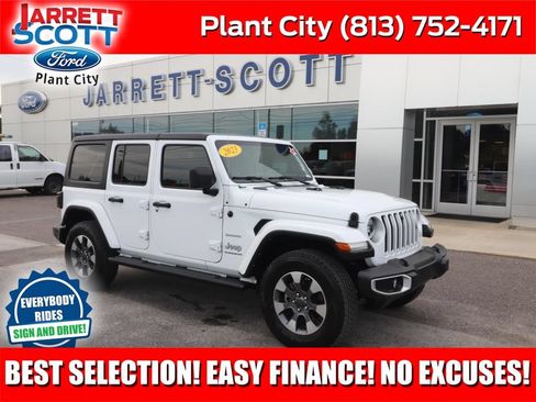 Used 2023 Jeep Wrangler Unlimited Sahara w/ LED Lighting Group AWD/4WD image 1