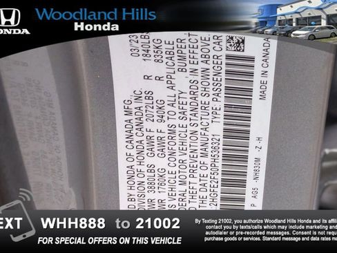 Certified 2023 Honda Civic Sport image 26