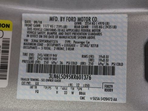 Used 2019 Lincoln MKZ Reserve w/ Reserve Plus Package AWD/4WD image 30
