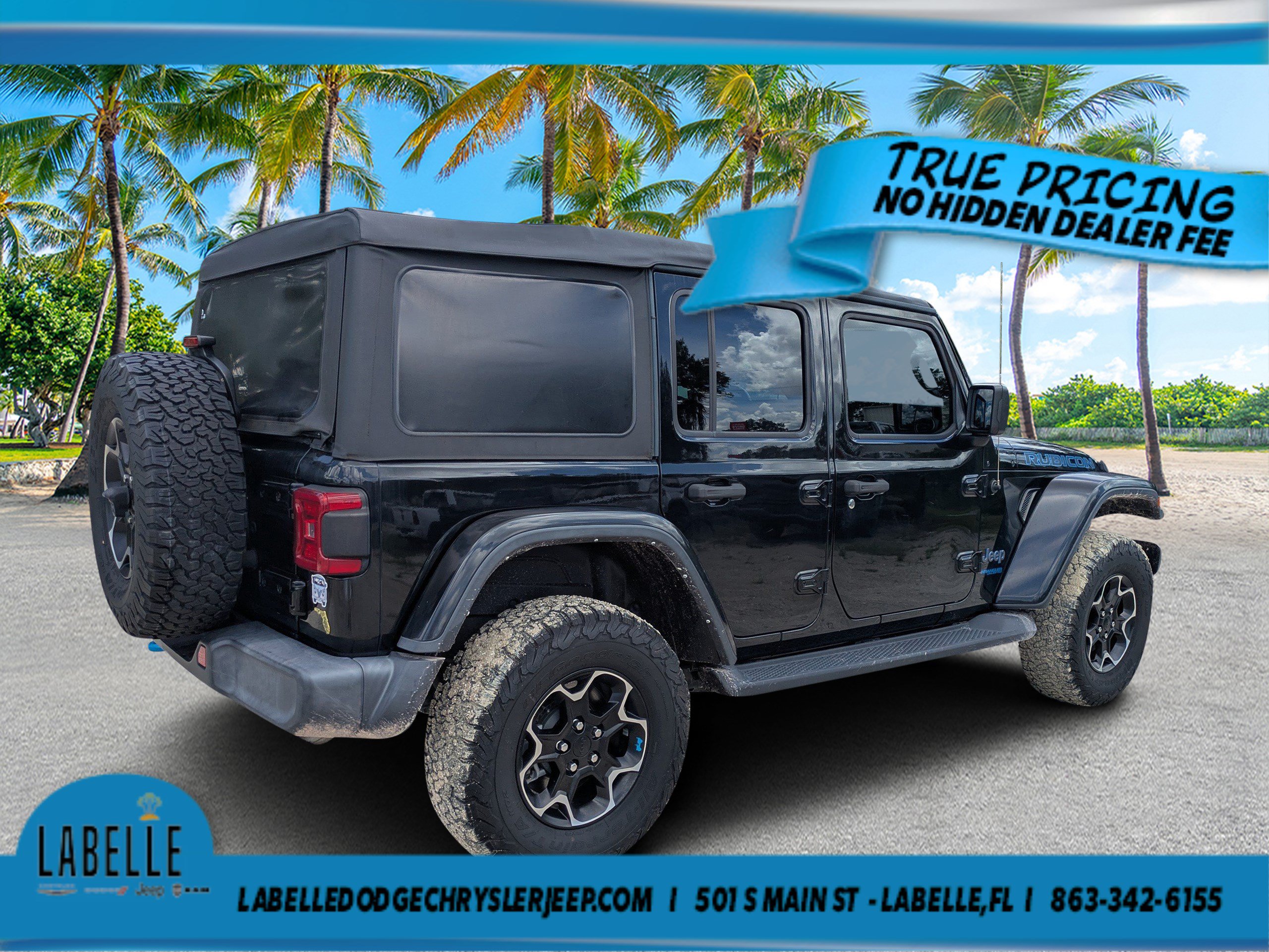 Used 2022 Jeep Wrangler Unlimited Rubicon 4xe AWD/4WD image 3