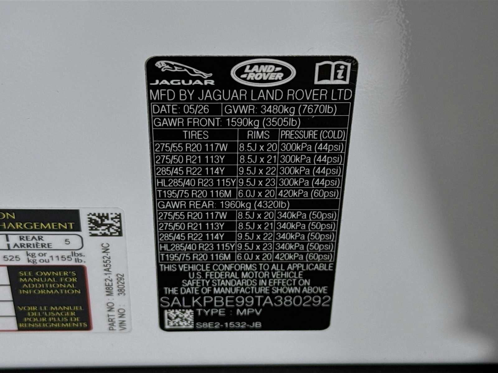 New 2026 Land Rover Range Rover Long Wheelbase SE AWD/4WD image 32