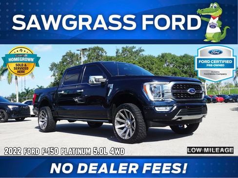 Certified 2022 Ford F150 Platinum w/ Equipment Group 701A High AWD/4WD image 1
