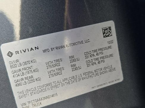 Used 2022 Rivian R1T Adventure image 15