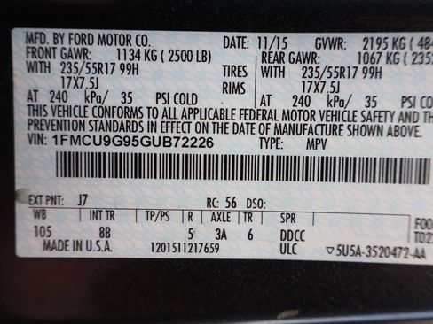 Used 2016 Ford Escape SE w/ SE Leather Comfort Package AWD/4WD image 46